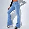Women's High-waisted Slim-fit Flared Jeans by Inlyline