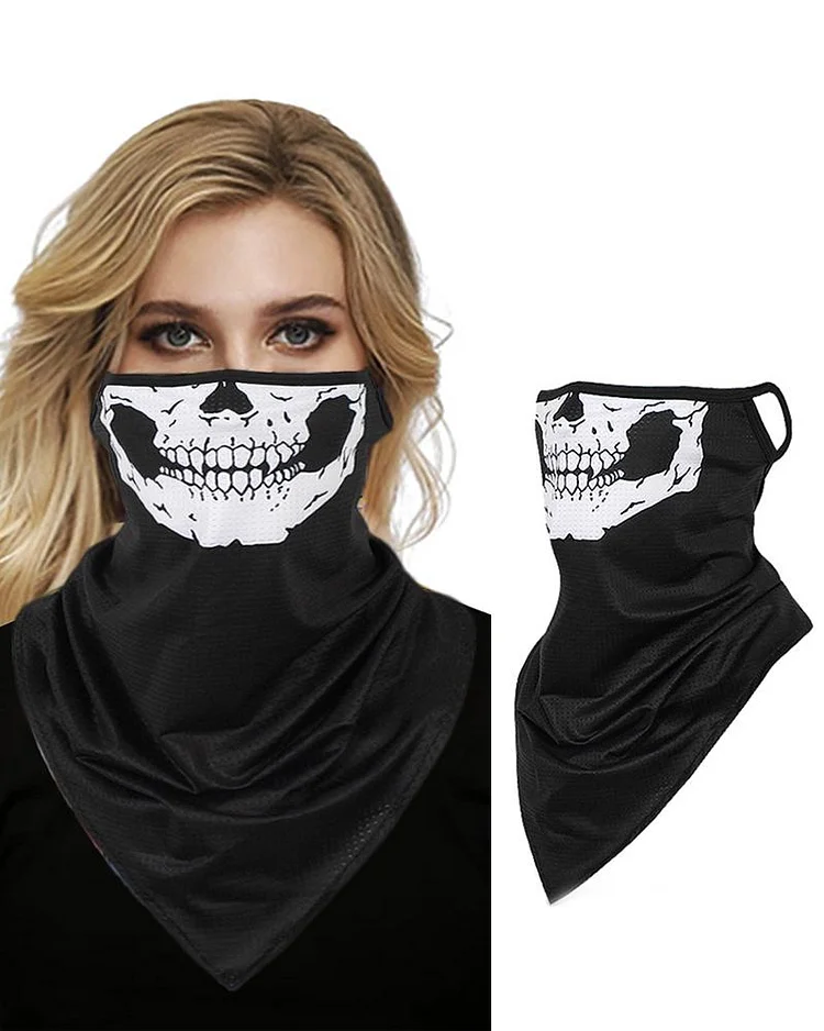 Skull Print Breathable Face Cover Windproof Motorcycling Dust Outdoors P3857995129