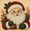 Framed Santa Claus - Pearls Painting Kit DIY Diamond Painting Pearl Dot Crafts 20x20CM