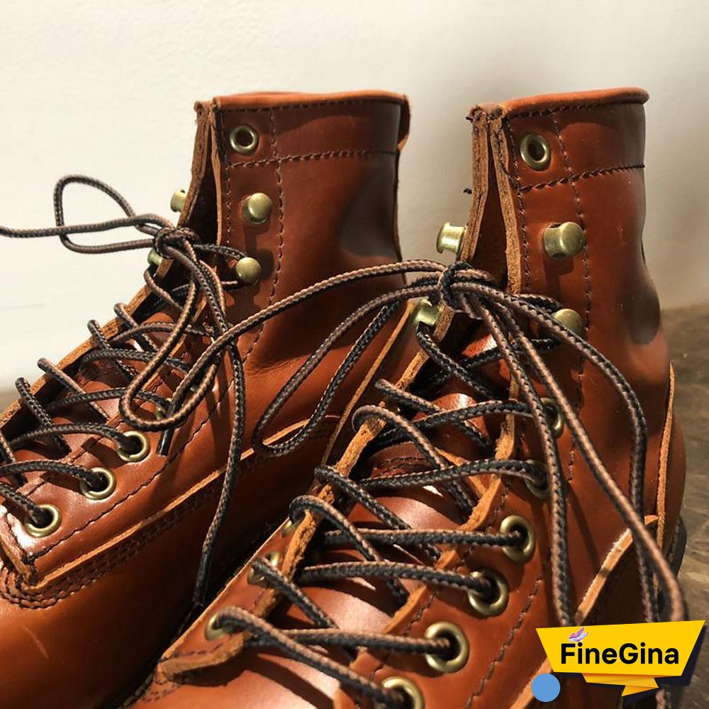 Vintage Lace-Up New Genuine Leather Platform Men Ring Black Red Ankle Boots Dress Work Casual Motorcycle Boots