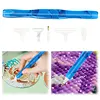 Resin Diamond Painting Point Drill Pen with 4 Various Tips Painting Arts 5D Point Drill Pen Diamonds Art Points Drills Pens for Nail Arts Rhinestone Decorations Cross-Stitch (Dark Blue)