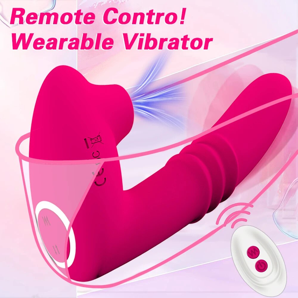 Remote Control Clitoral Sucking Vibrator for Women