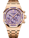 Rose Gold 904L Steel Purple Dial - Watch - 38mm