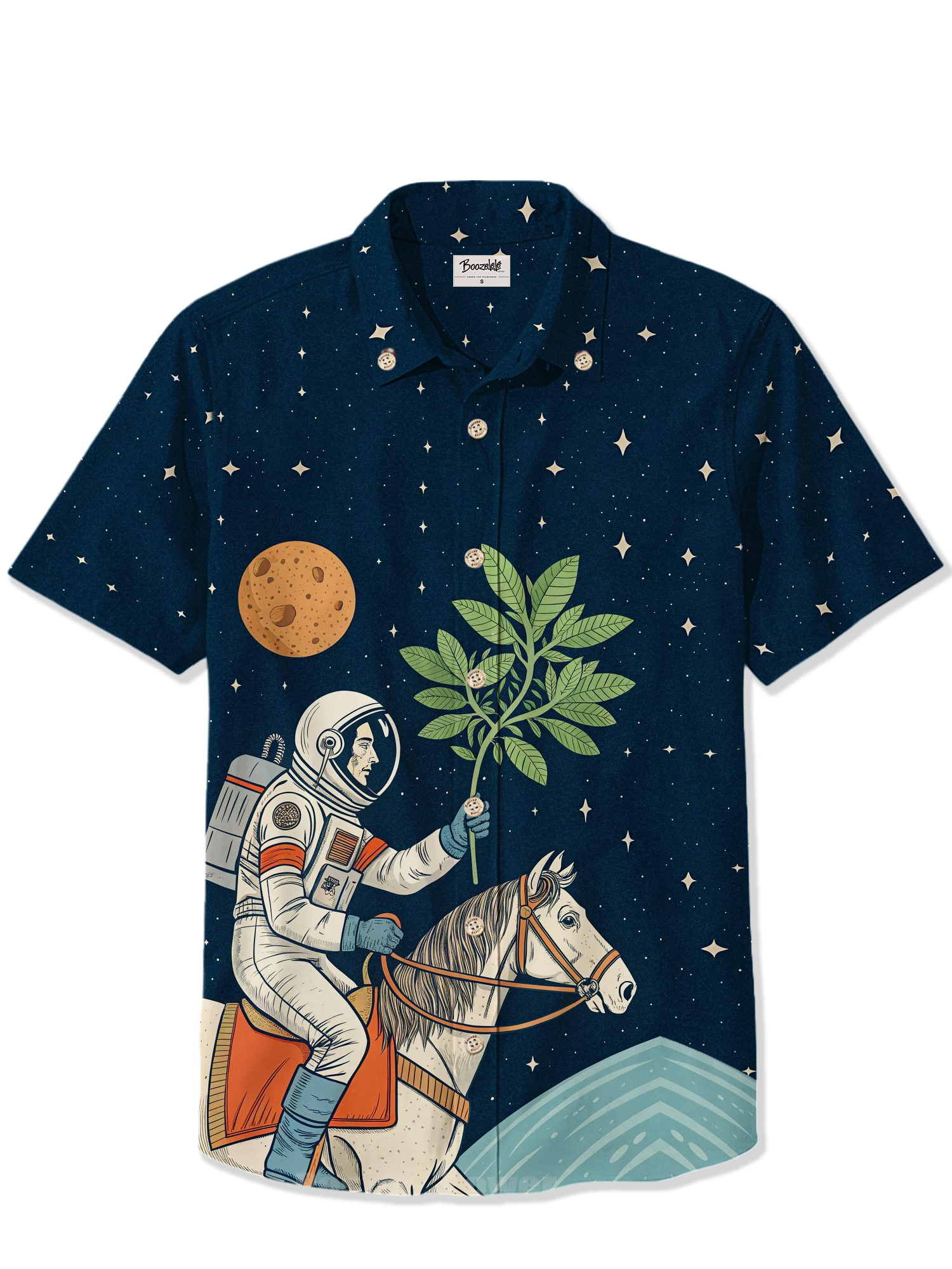 Astronaut Horse Moon- 100% Cotton Shirt