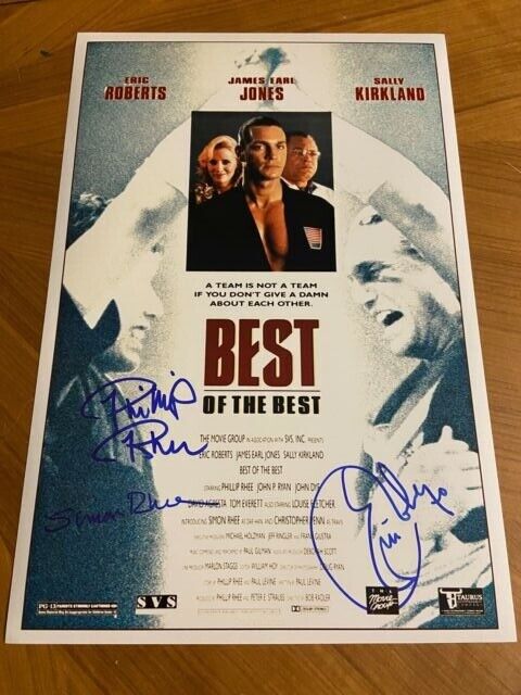 * BEST OF THE BEST * signed 12x18 poster * ERIC ROBERTS, SIMON PHILLIP RHEE * 2