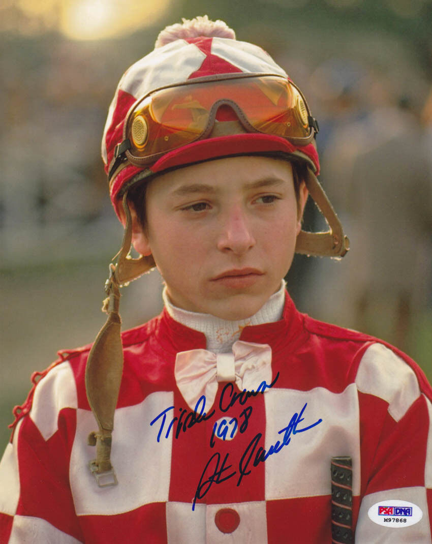 Steve Cauthen SIGNED 8x10 Photo Poster painting + Triple Crown 1978 PSA/DNA AUTOGRAPHED