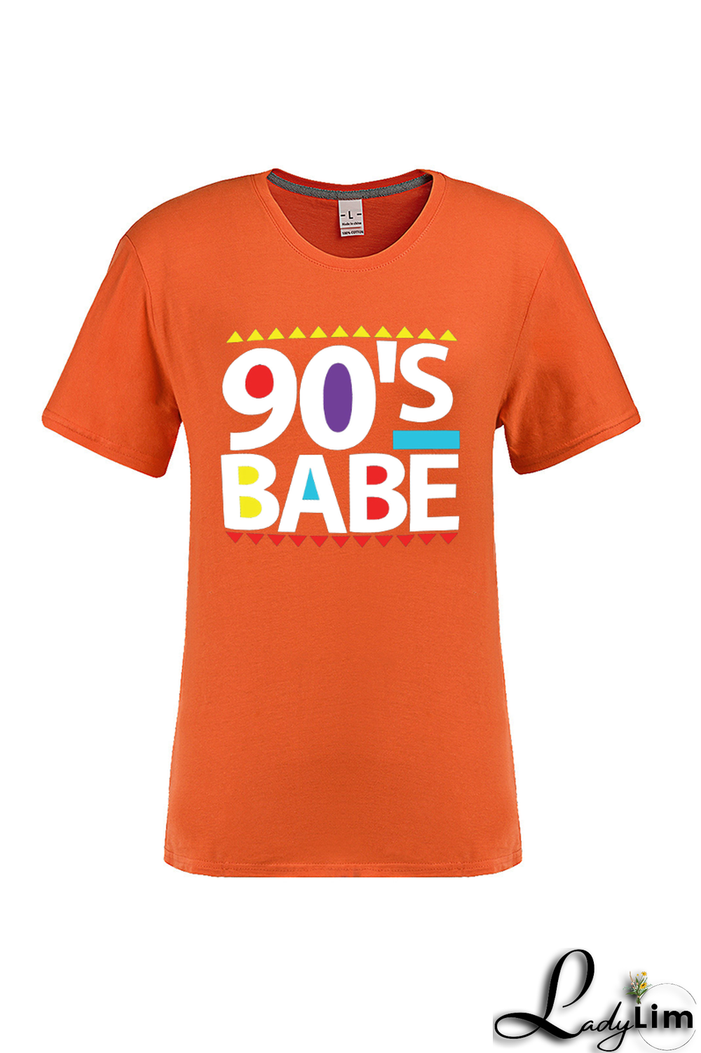 Black Fashion Street Print Letter O Neck T-Shirts