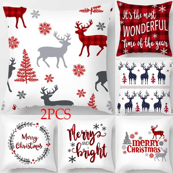 Christmas Pillow Case Christmas Pillow Cover Home Decoration Car Sofa Cushion Cover(45cm*45cm) - Shop Trendy Women's Fashion | TeeYours