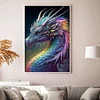 (US Local)Dragon-11CT Stamped Cross Stitch Kit(45x65cm)