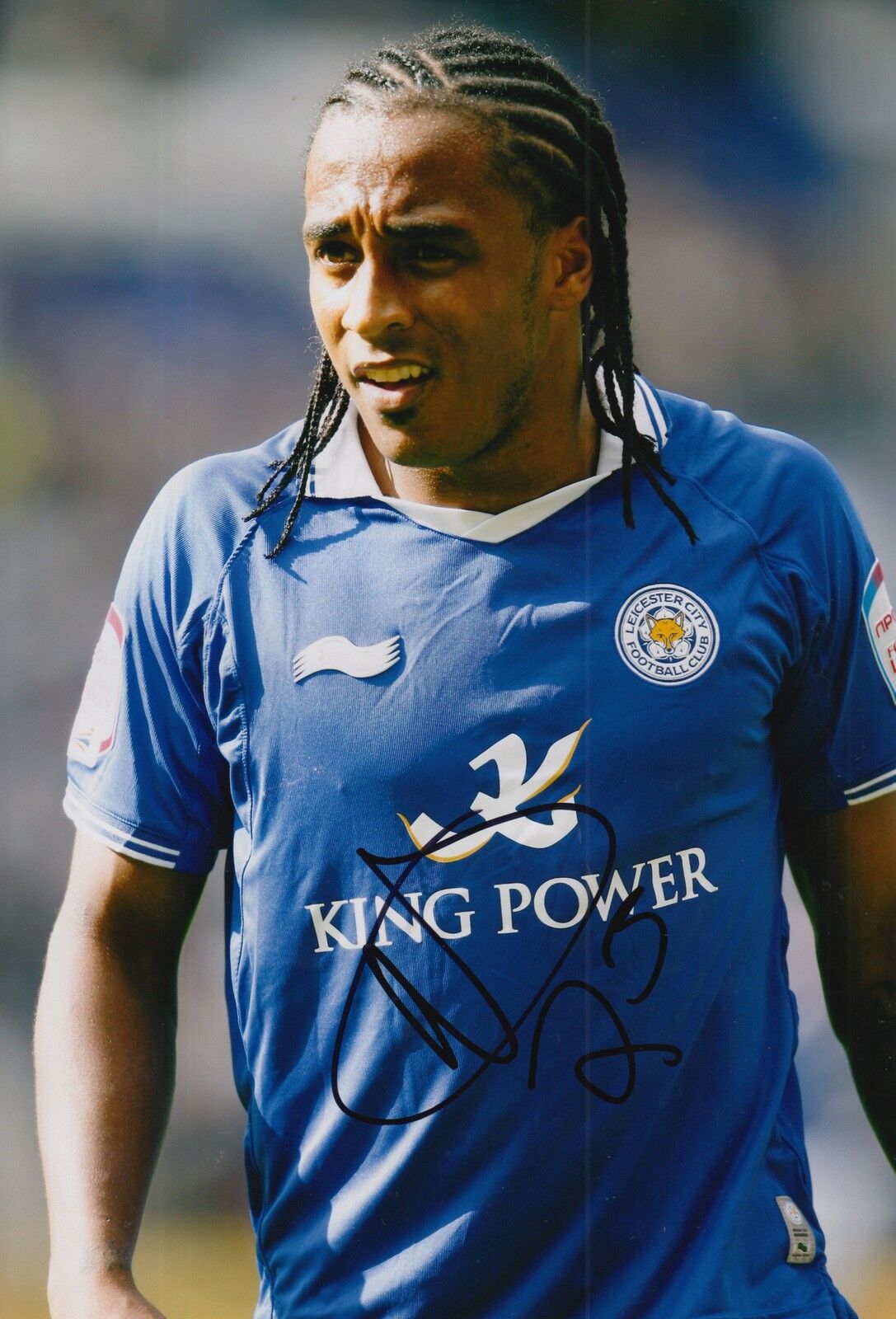 LEICESTER CITY HAND SIGNED NEIL DANNS 12X8 Photo Poster painting.