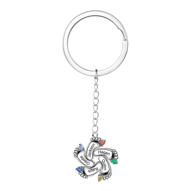 Porte-clés 5 Prénom Personnalisé 5 pierre naissance