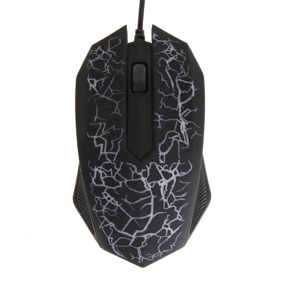 

USB Mouse 3 Buttons Optical Gaming Game Mouse 7 Colors LED for PC Laptop, 501 Original