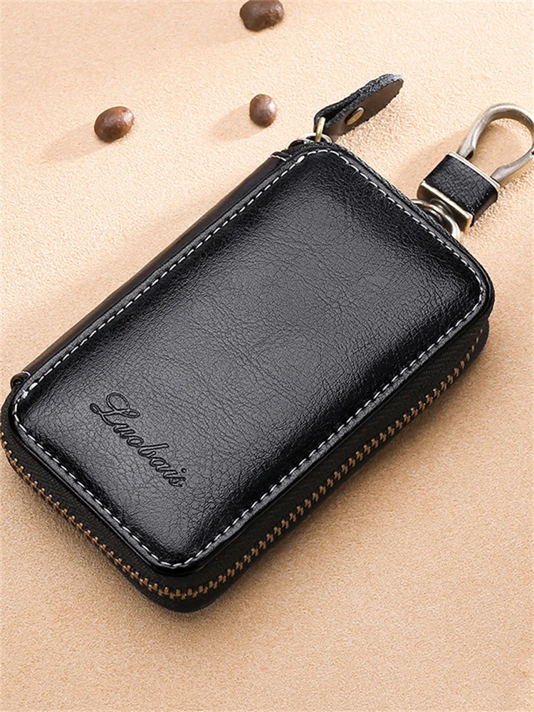Keys & Card Keeper Utility Leather Mini Bag
