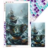 5D DIY Full Round Drill Diamond Painting Cup Kit Home Decor Art Craft 40x70cm