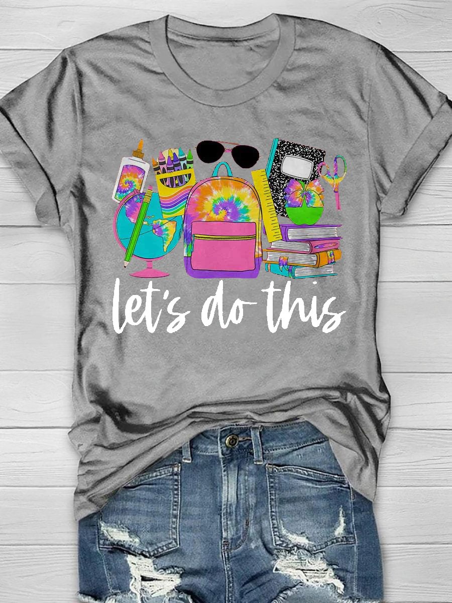 Let's Do This Print Short Sleeve T-shirt