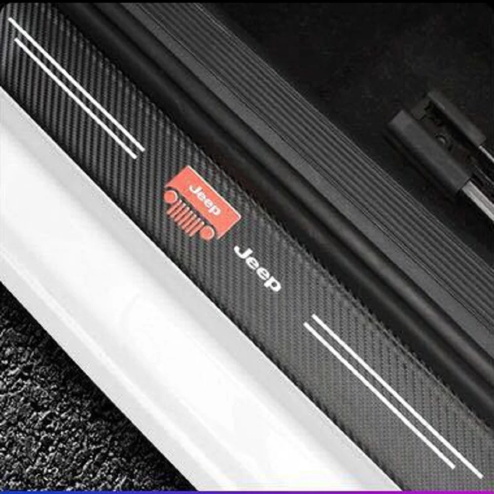 Carbon Fiber Car Threshold Sticker (4PCS)