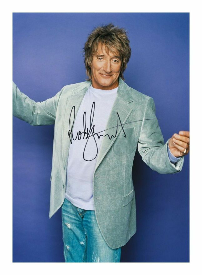 ROD STEWART AUTOGRAPH SIGNED PP Photo Poster painting POSTER