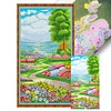 (US Local)Secret Garden -11CT Stamped Cross Stitch Kit(50x90cm)