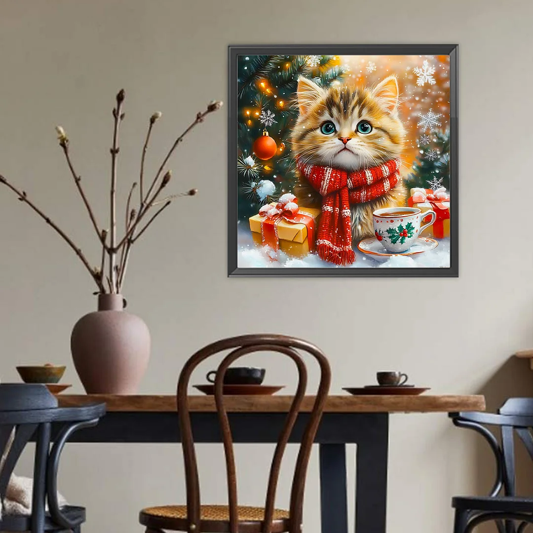 Diamond Painting - Full Round Drill - Cat(Canvas|Canvas|40*40cm)