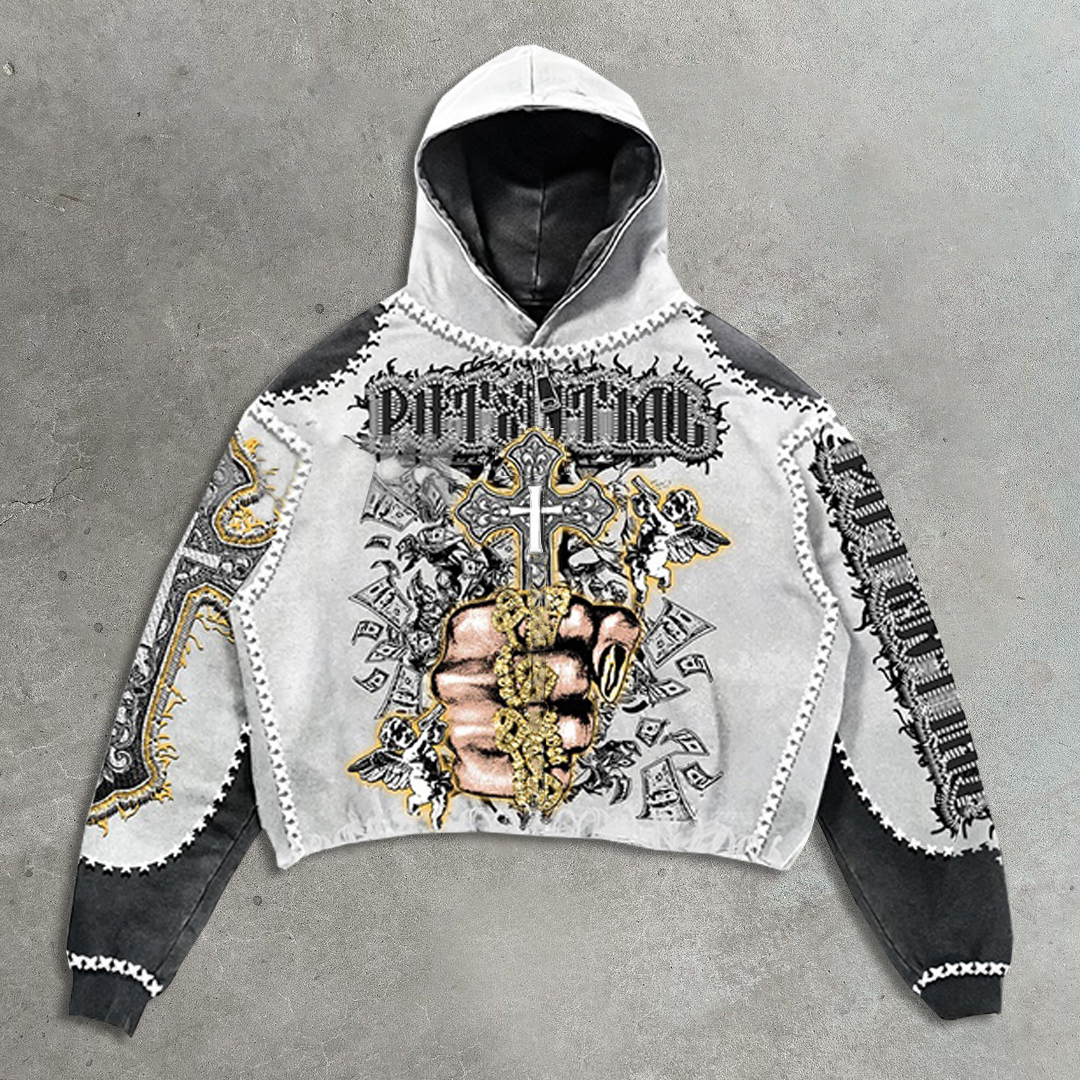 Cross Prayer Casual Street Hoodie