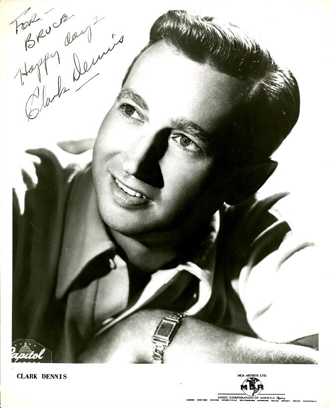 Vintage CLARK DENNIS Signed Photo Poster painting