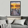 Diamond Painting-5D Full Round Drill Bridge Sunset