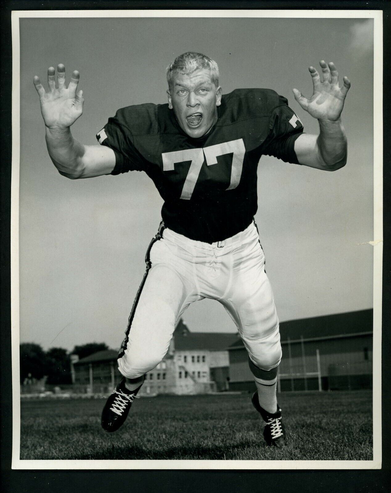 Milt Sunde 1963 Press Photo Poster painting University of Minnesota Vikings