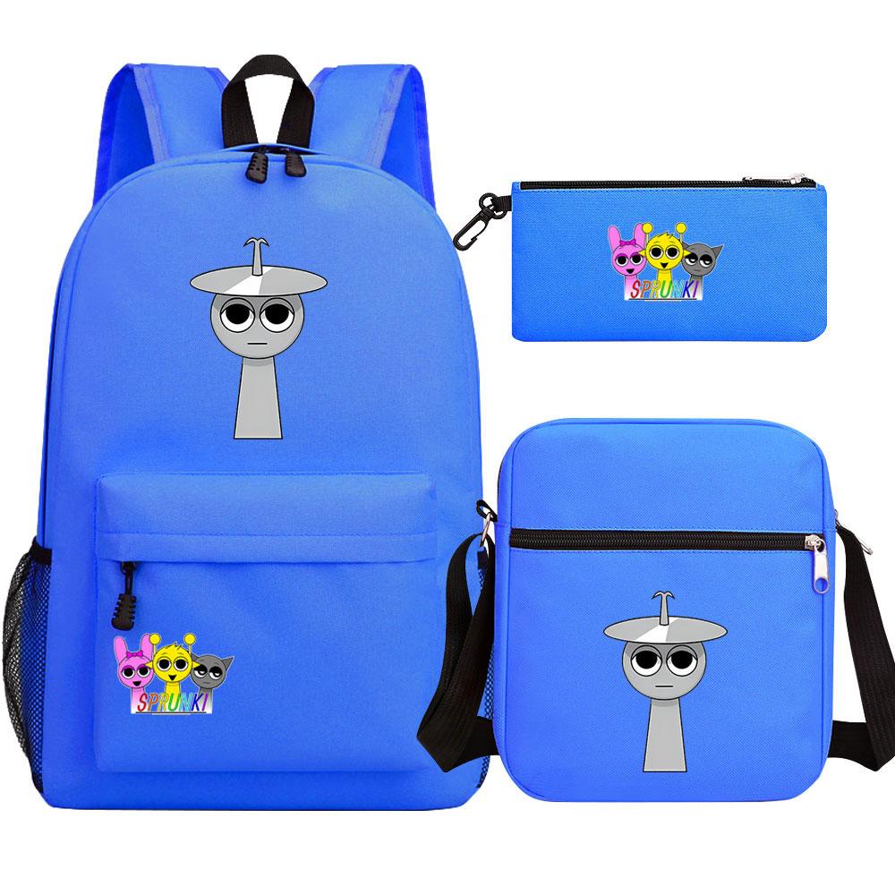 Mayoulove Sprunki Pattern Backpack Lightweight Design Suitable for School and Outdoor Activities-Mayoulove