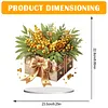 (US Local)Flower Double Sided Effect Table Top Diamond Painting Desktop Ornaments Kit (Christmas)
