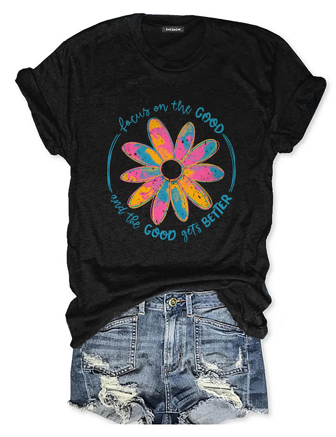 Focus On The Good Boho Hippie T-shirt