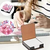 Blumen Vogel Leder Memo Pad Halter - 5d DIY Handwerk Aufbewahrungsbox