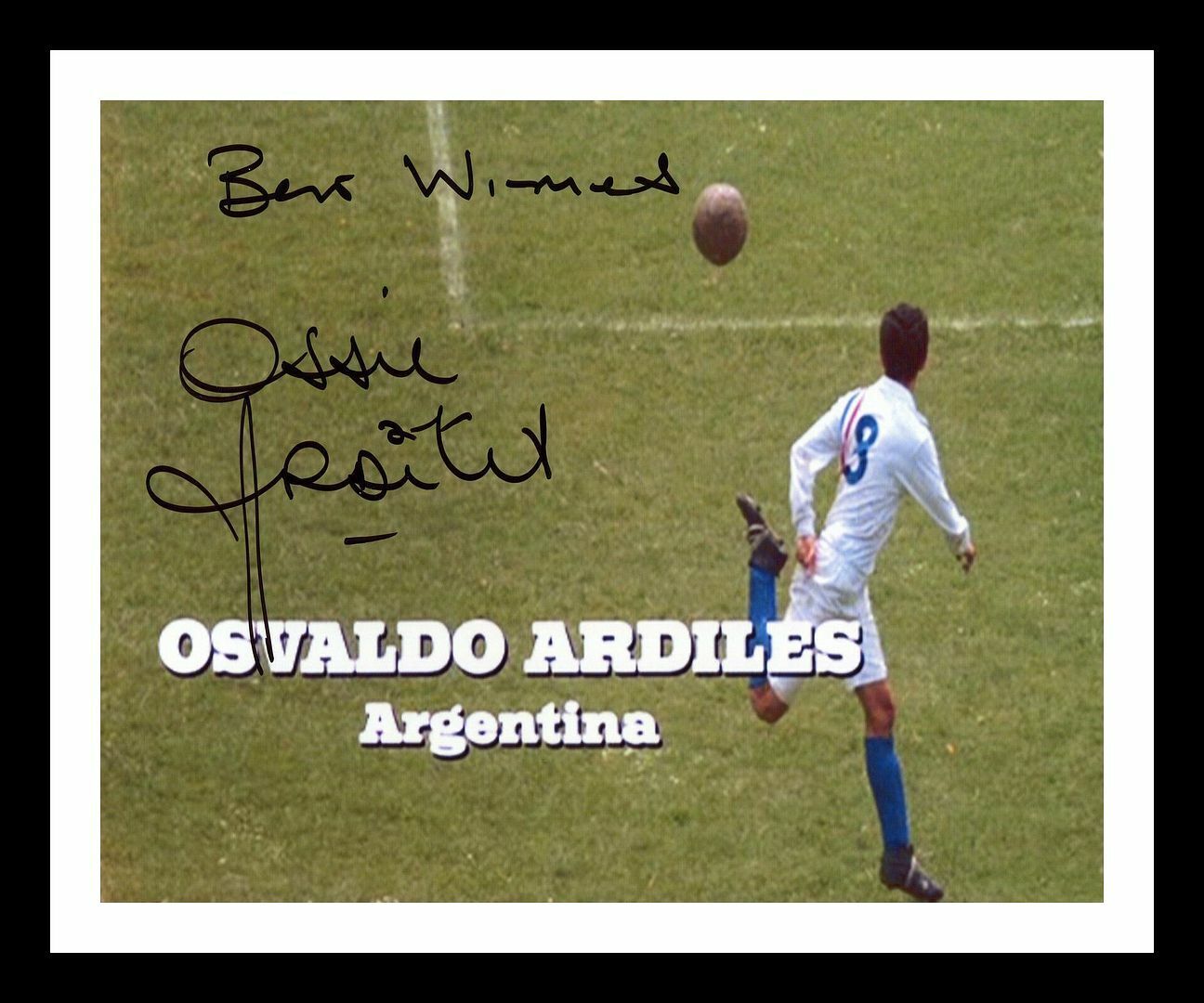 Ossie Ardiles - Escape to Victory Autographed Signed & Framed Photo Poster painting