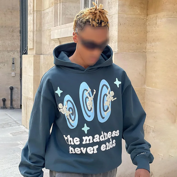 Puff Print The Madness Never Ends Hoodie