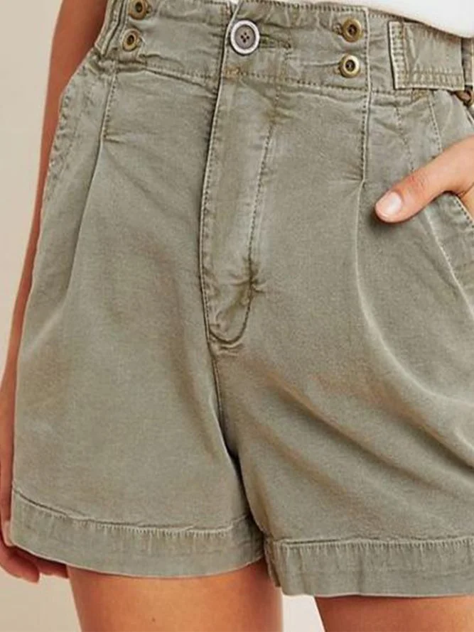 Casual Cotton-Blend Pants