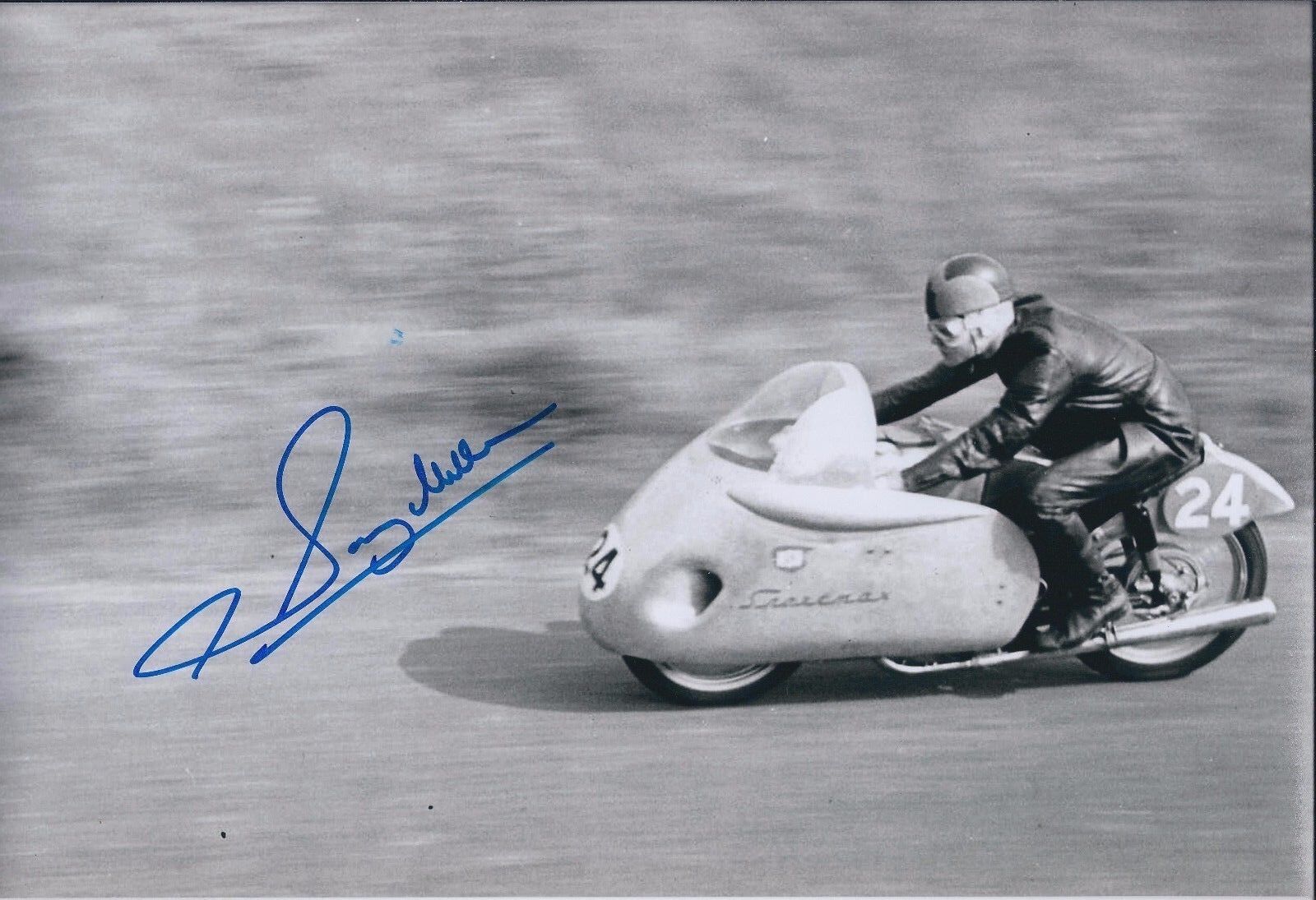 Sammy Miller SIGNED Trails & Road Bike Legend 12x8 Photo Poster painting AFTAL Autograph COA