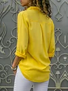 Urban Style Solid Color Long Sleeves Shirts Tops