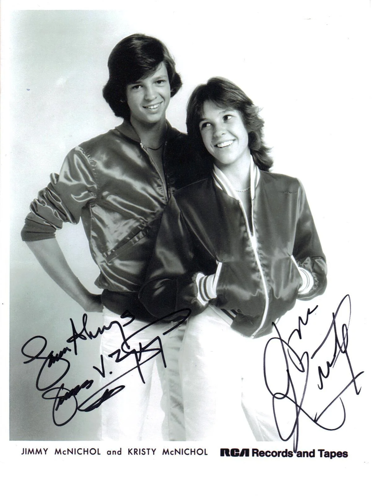 Kristy & Jimmy McNichol Original Autographed 8x10 Photo Poster painting signed at HollywoodShow