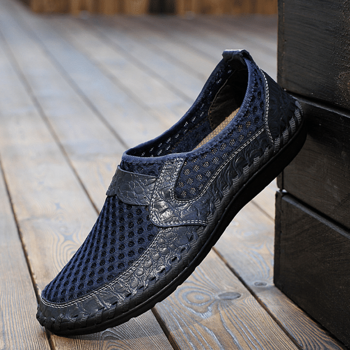 Men Loafers Breathable Mesh Outdoor Slip On Casual Summer Shoes  Stunahome.com