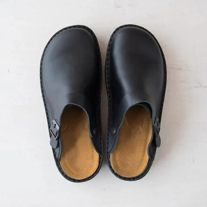  MEN'S SOFT LEATHER SLIPPERS