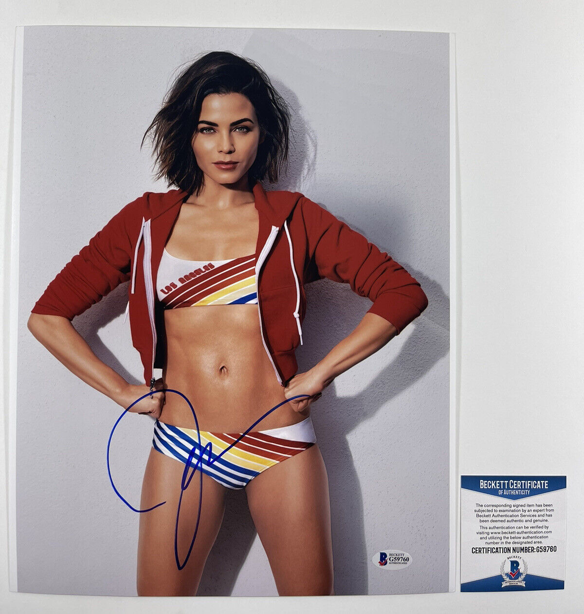 SEXY! JENNA DEWAN SIGNED 11x14 Photo Poster painting AUTHENTIC BECKETT BAS COA #G59760