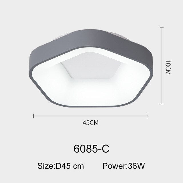 Nordic LED Ceiling Lights For Bedroom Kitchen Post Modern Lighting Ceiling Lamp Dimmable With Remote Creative Living Room Light