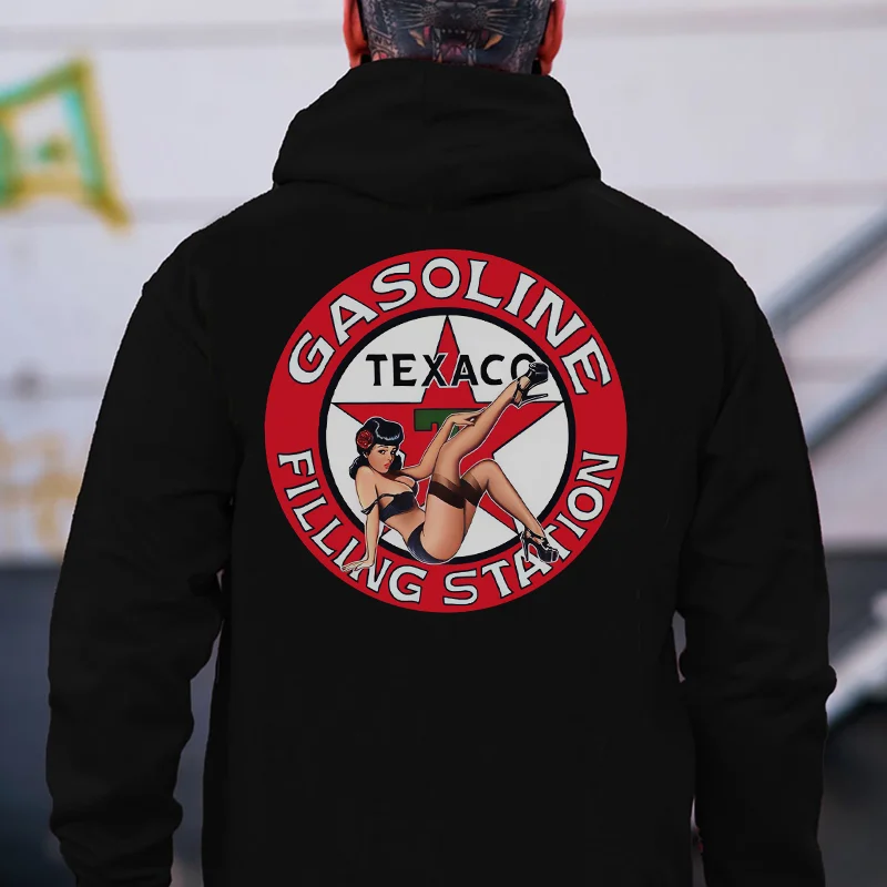 GASOLINE FILLING STATION Sexy Lady Print Men's Hoodie