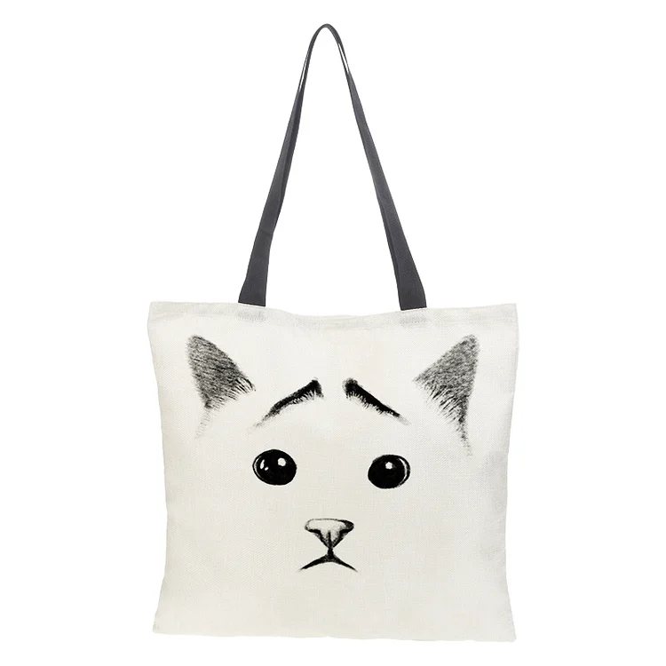 Linen Eco-friendly Tote Bag - Dog