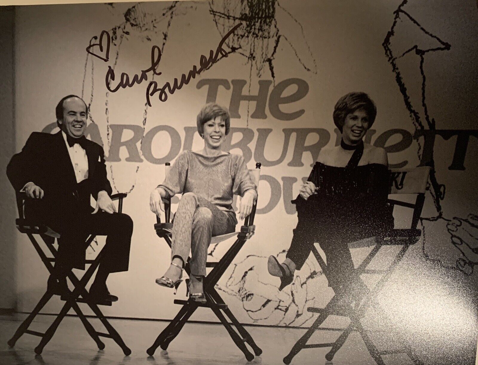 carol burnett Signed Auto 8x10 Photo Poster painting Pic