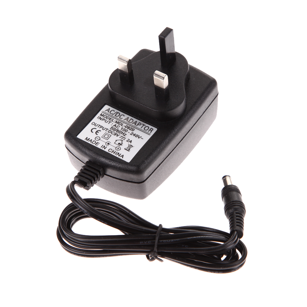 

AC 100-240V Converter Adapter DC 5.5 x 2.5MM 9V 2A Charger UK Plug, 501 Original