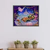 Kleiner Drache beim Baden - quadratischer Bohrer Diamantmalerei - 55*45cm