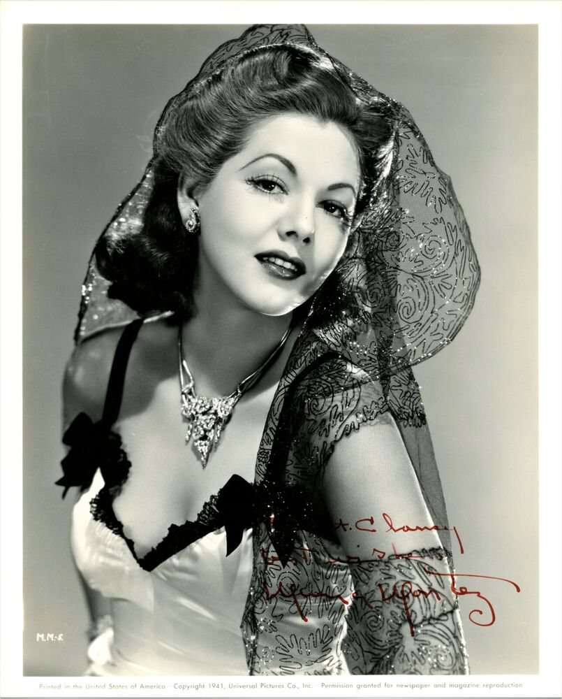 Beautiful Vintage MARIA MONTEZ Signed Photo Poster painting