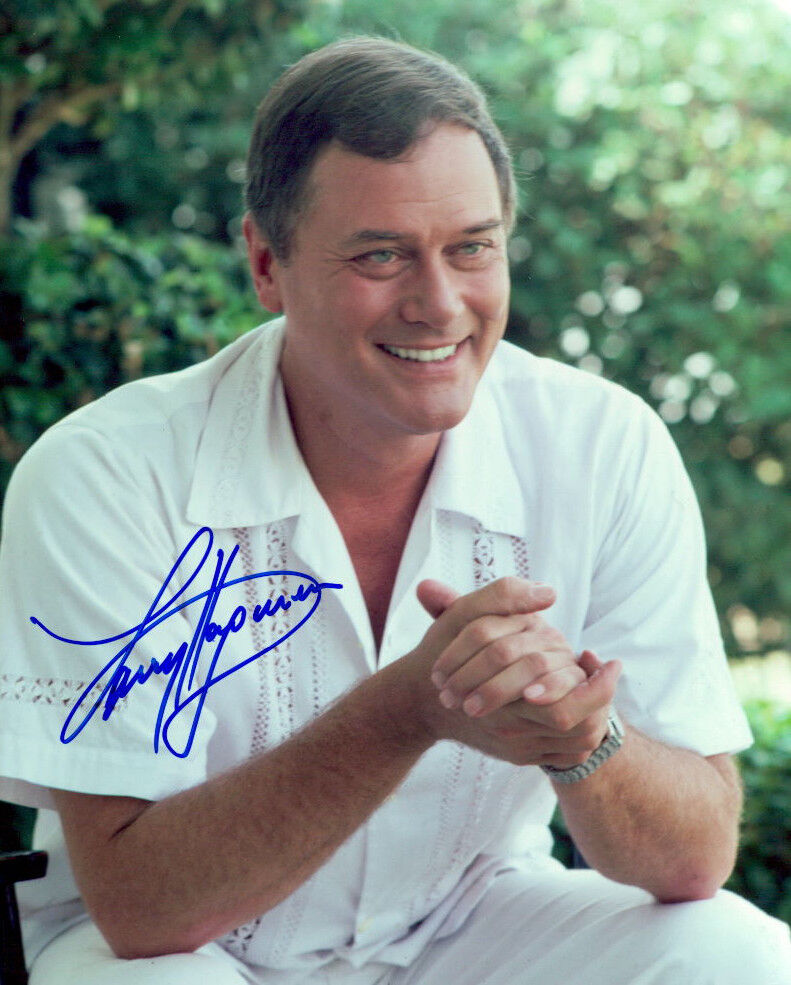 Larry Hagman signed authentic 8x10 Photo Poster painting COA