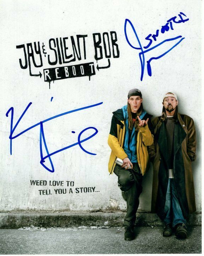 Jason mewes and kevin smith signed autographed jay and silent bob Photo Poster painting