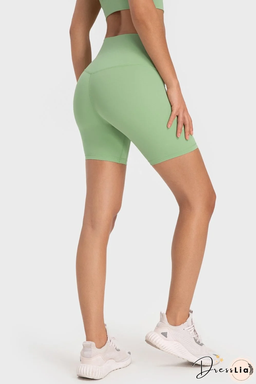 Staying Cozy Wide Waistband Biker Shorts